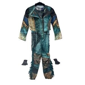 Disney Descendants 3 UMA Deluxe Halloween Costume Jumpsuit Child L (10-12) NEW